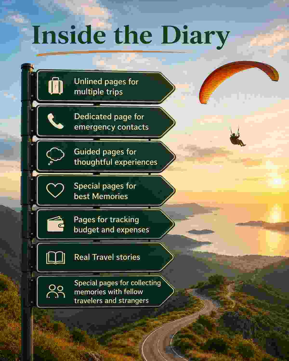 Travel Diary Combo – Journey + Beach (Pack of 2)